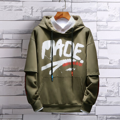 

FAN PAO casual sweatshirt hoodie Loose tops with hat sportwear SWEATS jumpers men tops clothes