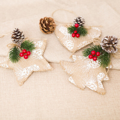 

Tailored Home Decor Gifts Mini Fabric Pendant Christmas Tree Ornament Party Hanging Decor