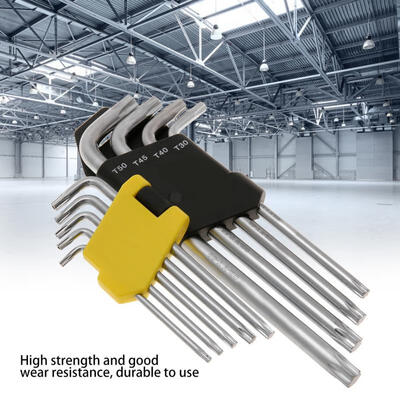 

Greensen 9PCS Hex Key Wrench Set Star Bit Professional Repairing Kit Hand Tool