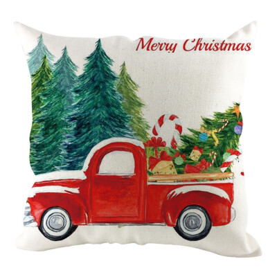 

Tailored Christmas Pillow Cover Pillowcases Decorative Sofa Cushion Cover Home Decoration