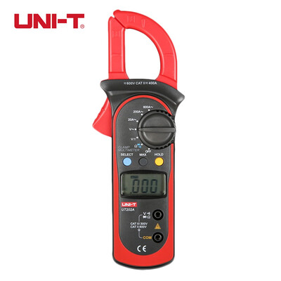 

UNI-T UT202A Digital Clamp Meter Data Hold 600A DC AC Voltage Current Resistance multimeter pinza amperimetrica diagnostic-tool