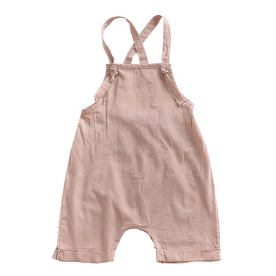 

Stylish Baby Overalls With Solid Comfortable For Your Child To Dress With Drawstring In The Summer