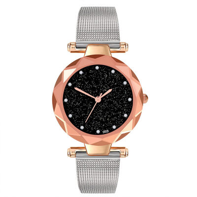 

Womens Watches Bayan Kol Saaty Luxury Starry Sky Clock Cuckoo Montre Femme Acier Inoxydable Horloge Dames Relogio Feminino