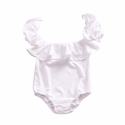 

2018 WEIXINBUY Summer Newborn Infant Baby Girl Romper Solid White Lace Romper Sunsuit Jumpsuit Outfits