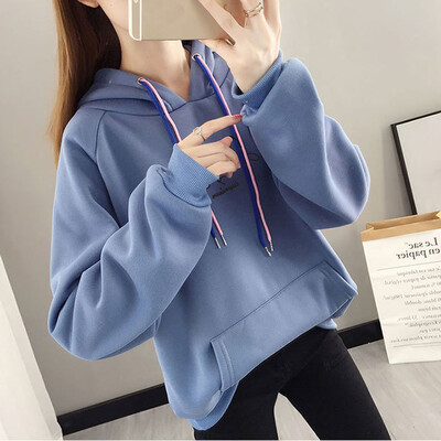 

Tailored Womens Looser Print Letter Thickening Hoodie Sweatershirt Women Tops Blouse