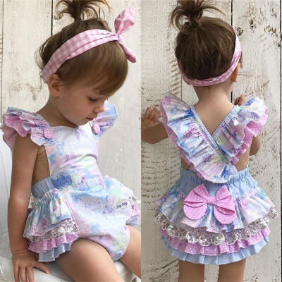 

Floral Newborn Baby Girl Bodysuit Romper Jumpsuit Outfits Sunsuit Clothes