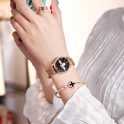 

Womens watches ins wind simple temperament waterproof Korean fashion bees French minor students female watches