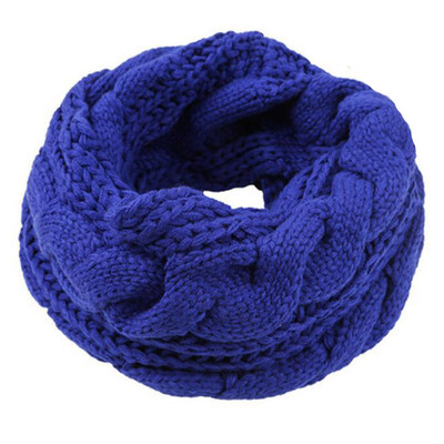 

Tailored Fashion Winter Keep Warm Scarves Womens Solid Braid knitting Wool Ring Scarfs