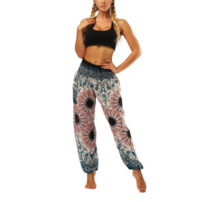 

Women Harem Pants Floral Hippie Baggy Sports Yoga Boho Loose Casual Trousers Gym