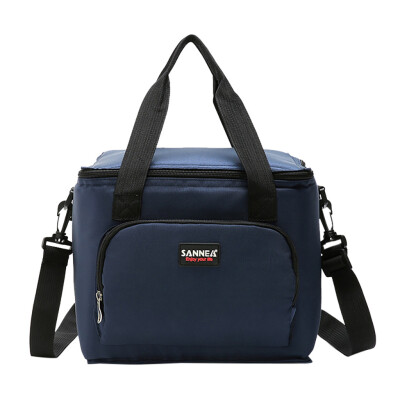 

Siaonvr Insulated Cooler Lunch Bag Camping Picnic Box Shoulder Thermal Double Layer 10L