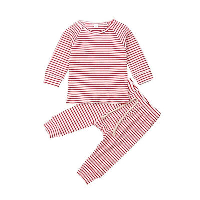

Newborn Kid Baby Boy Girl Clothes Comfy Jumpsuit Romper Long Pants Outfit Set