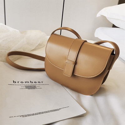 

Bag female bag new 2019 Korean version of the simple shoulder bag texture wild Messenger bag small female fashion saddle bag