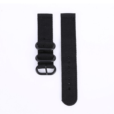 

Watch Band Strap 2 Joints Nylon Breathable Washable Dust-proof Thick Ring Pin Buckled Wristband Wristwatch Bands