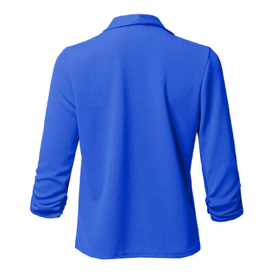 

Toponeto Womens Solid Open Front Cardigan Long Sleeve Blazer Casual Jacket Coat