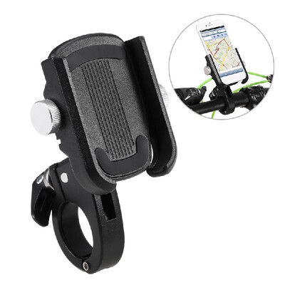 

Bicycle Metal Cellphone Holder Aluminum Alloy Bicycle Handlebar GPS Navigator Holder 360 Degree Rotatable Lightweight Cellphone Br