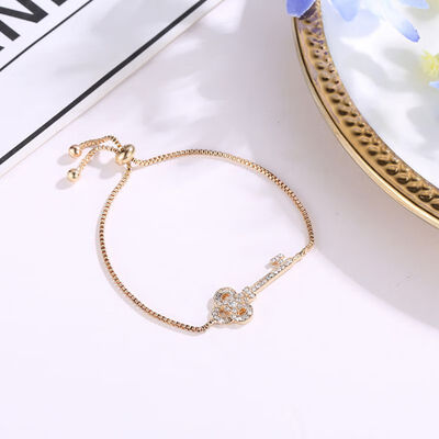 

Sale Woman Jewelry Hipster Simple Wild Bracelet Alloy Key Free Adjustment Female Bracelet