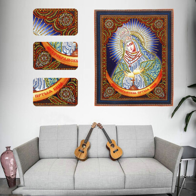 

Gobestart Special Shaped Diamond Painting DIY 5D Partial Drill Cross Stitch Kits Crystal R