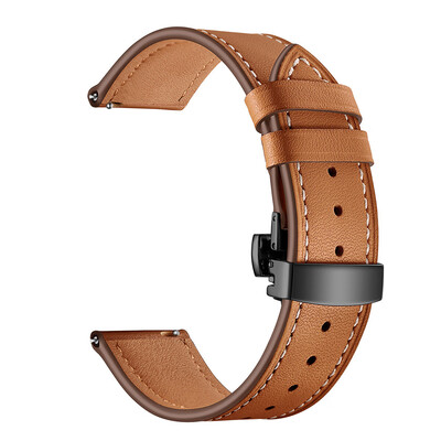 

〖Follure〗Butterfly buckle Leather Wrist Watch Strap Band For IWatch For Samsung Gear S3