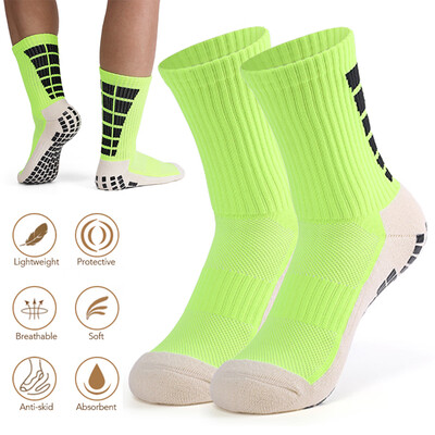 

Mens Anti Slip Football Socks Sports Soccer High Tube Socks