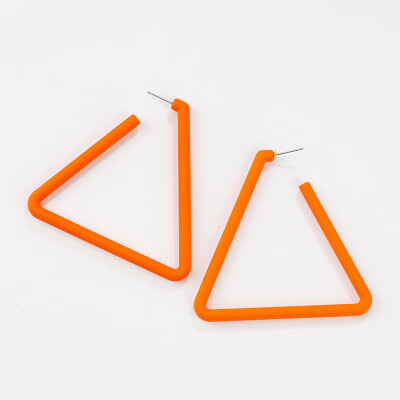 

Flashbuy Trendy Geometric Stud Earrings for Women Metal Statement Triangle Spray Earrings Jewelry Simple Fashion Pendientes