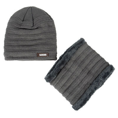 

Unisex Warm Oversize Beanie Skull Baggy Cap Winter Slouchy Knit Hat& Neck Warmer