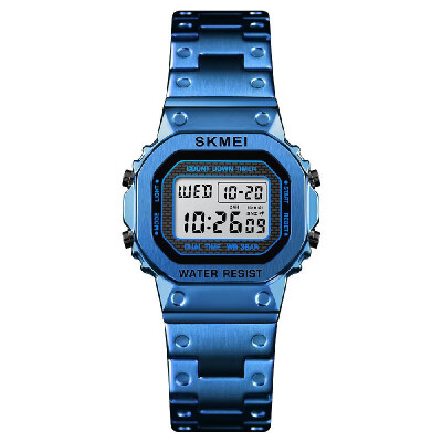 

SKMEI 1433 Women Analog Digital Electronic Watch Fashion Casual Wristwatch 2 Time Display Alarm Countdown 3ATM Waterproof Luminous