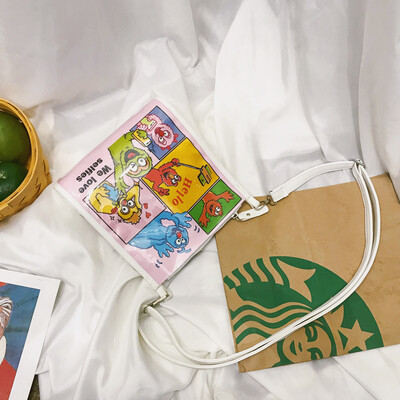 

Small bag ins cute cute cute girl shoulder bag student printing Mori Joker Korean version of the ancient feeling girl Messenger ba