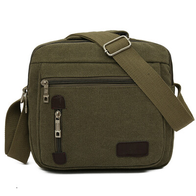 

Men Canvas Messenger Bag High Quality Shoulder Bags Male Business Crossbody School Bags For Teenager T35