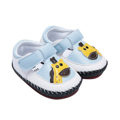 

Newborn Girls boys Baby First Walkers Shoes Fawn Printed Toddler Anti-Slip Soft Baby First Walkerss Pu Shoes 0-12M