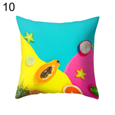 

Fruit Pineapple Pawpaw Throw Pillow Case Cushion Cover Sofa Bed Car Cafe Decor