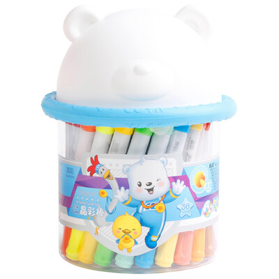 

TRUECOLOR 36 color barrel students can be washed crystal color stick children rotating oil pastels crayon painting pen