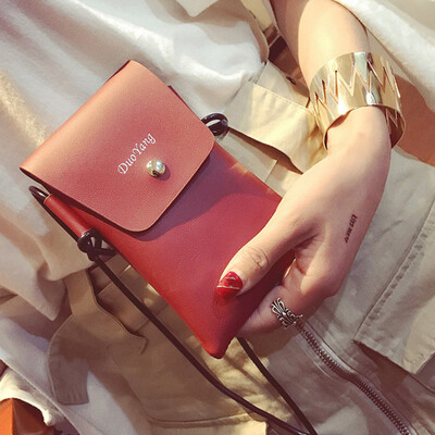 

Tailored Women Soft Leather Crossbody Cellphone Purse Bag Small Wallet Shoulder Bag BK