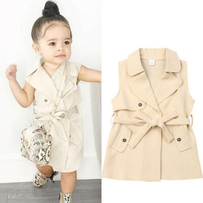 

US Infant Kids Baby Girls Autumn Outerwear Coat Jacket Dress Romper Dress Outfit