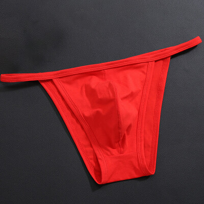 

Men Sexy G-strings Thongs Underwear Solid Bikini Lingerie Low Rise Panties Sissy