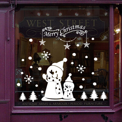 

〖Follure〗Wall Window Stickers Santa Claus Snowman Snowflake Christmas Xmas Vinyl Decals