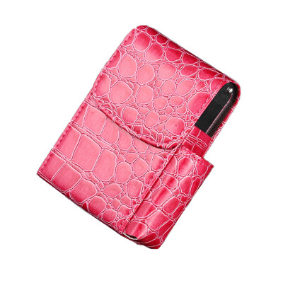 

〖Follure〗Leather Cigarette Case Flip Top Tobacco Holder Pouch Best Gift for Men Women BK