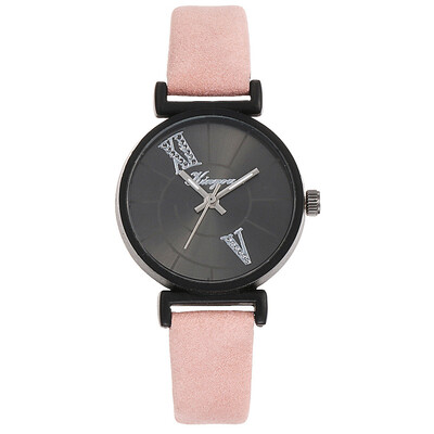 

Women Watch Geneva Unique Dial Wristwatch Simple Solid Color Leather Strap Ladies Fashion Dress Clock Relojes Para Mujer