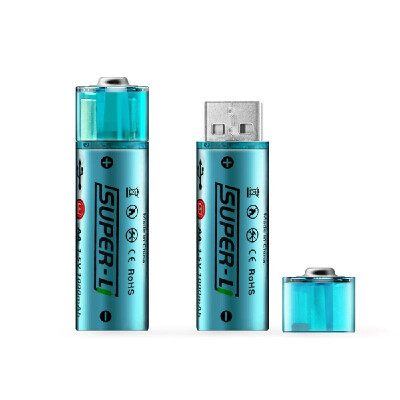 

Rechargeable Li-ion Battery 15V 1000mAh USB Rechargeable 1 Hour Quick Charging AA Li-ion Battery Environmental Battery 4PCS