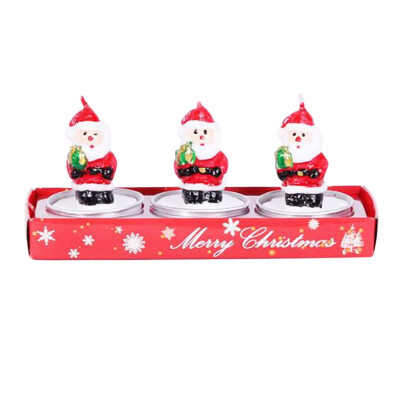 

Siaonvr Christmas Party Cartoon Candles Happy Birthday Cake Topper Cute Decoration