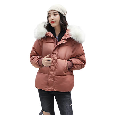 

Toponeto Women Winter Warm Coat Pockets Hooded Thick Warm Loose Jacket Short Overcoat