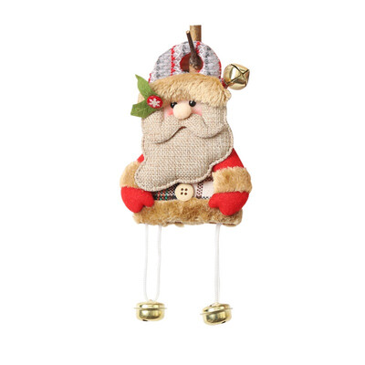 

Christmas Decorations Elderly Snowman Gifts Bells Pendant Christmas Tree Decoration Xmas Navidad Craft Products Year Gift