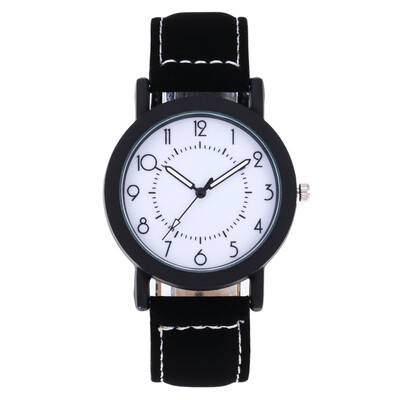 

2018 Unique Dial Design Watch Leather Wristwatches Fashion Creative Watch Women Men Quartz Watch Relogio Feminino Hot Sale &Ff
