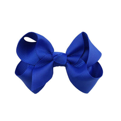 

Girls Bowknot Hair Clips Satin Ribbon Hairpin Elastic Party Headwear Props