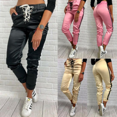 

Womens High Waisted Casual Jeggings Trousers Stretchy Solid Skinny Long Pants AU