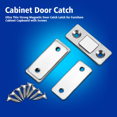 

Cupboard Door MagnetUltra Thin Strong Magnetic Door Catch Latch for Furniture Cabinet Cupboard with ScrewsDoor Catch