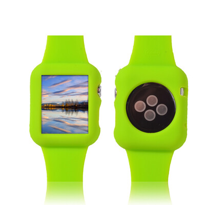 

Fashion Design Silicon Watchband for Apple iWatch 38mm Eco-friendly Material Ultrathin Lightweight Fashionable Portable Anti-scrat