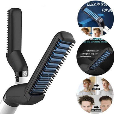 

Electric Beard Straightener Professional Quick Styling CombUK PLUG