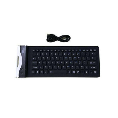 

Small Silicone Waterproof 84-Key USB Wired English Keyboard Keypad For Laptop Desktop Computer Tablet PC Smartphone