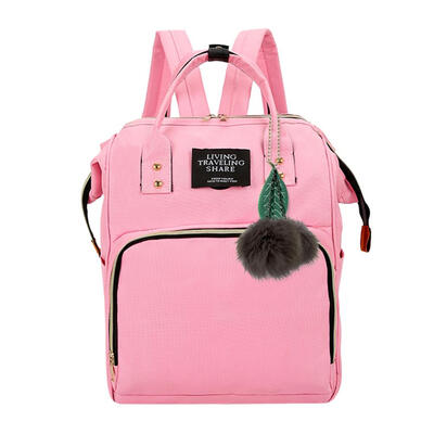 

Solid Color Mommy Maternity Travel Backpacks Big Baby Nursing Diaper Bags