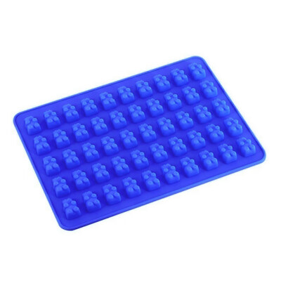 

50 Bears Cavities Silicone Chocolate Candy Ice Mold Baby Shower Baking Tool